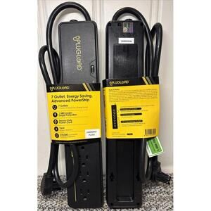 Set of 2 Brand New PlugLoad PL07, 7 Outlet Powerstrip Surge Protector